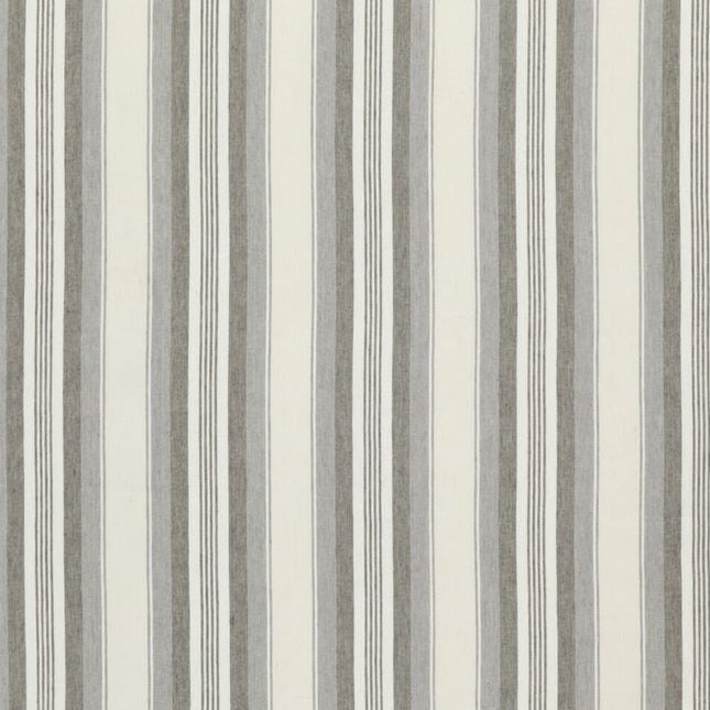 View ED85301-926 Lovisa Soft Grey Stripes by Threads Fabric