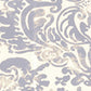 Sample 2330W-25WP San Marco, Artic Blue on Off White by Quadrille Wallpaper