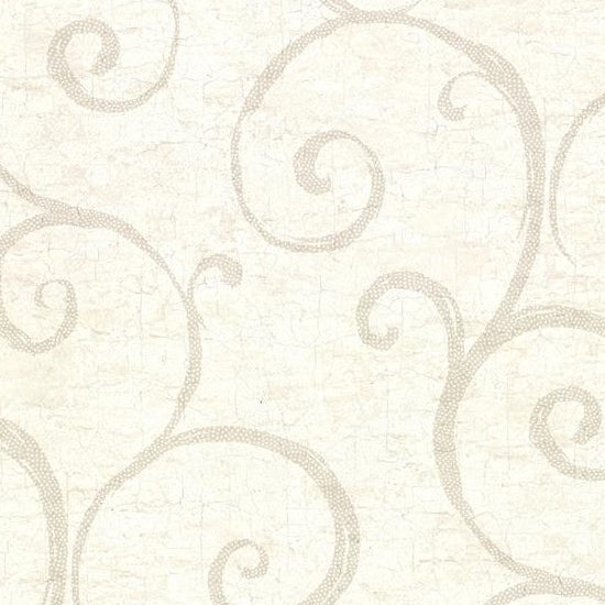 Select 2921-50717 Warner Textures IX 2754 Main Street Newbury Cream Geometric Faux Plaster Wallpaper Cream by Warner Wallpaper