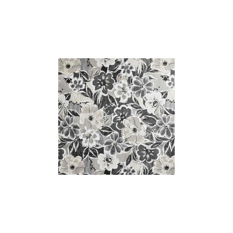 Save F3777 Charcoal Black Floral Greenhouse Fabric