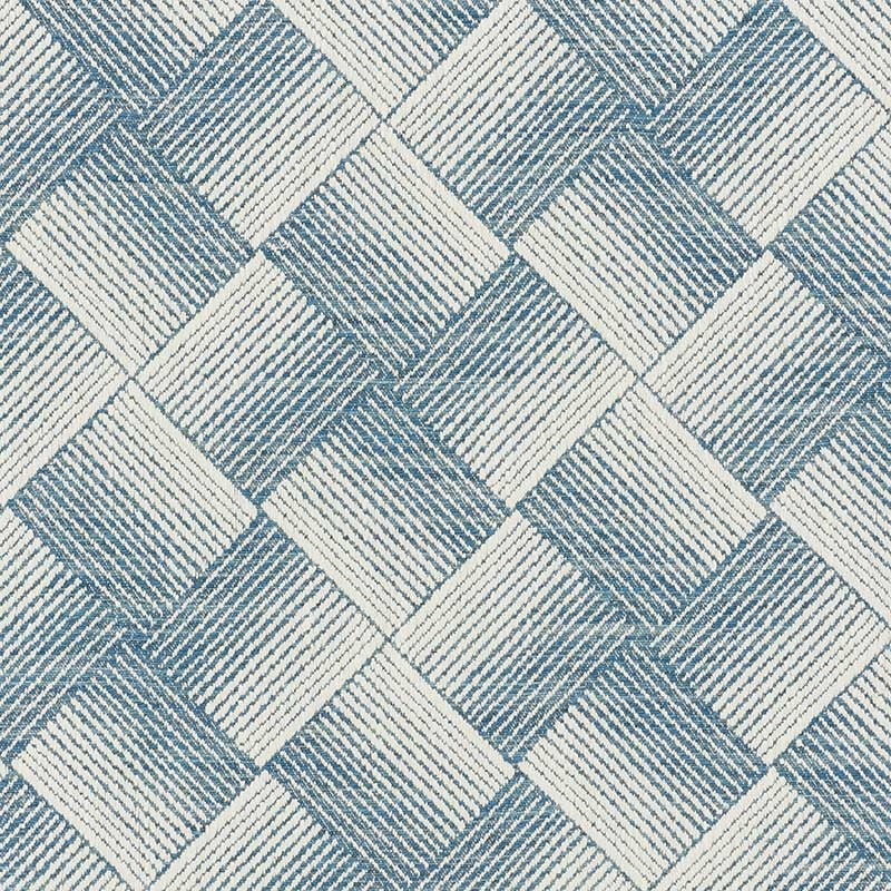 Purchase sample of 72142 Ashberg, Blue by Schumacher Fabric