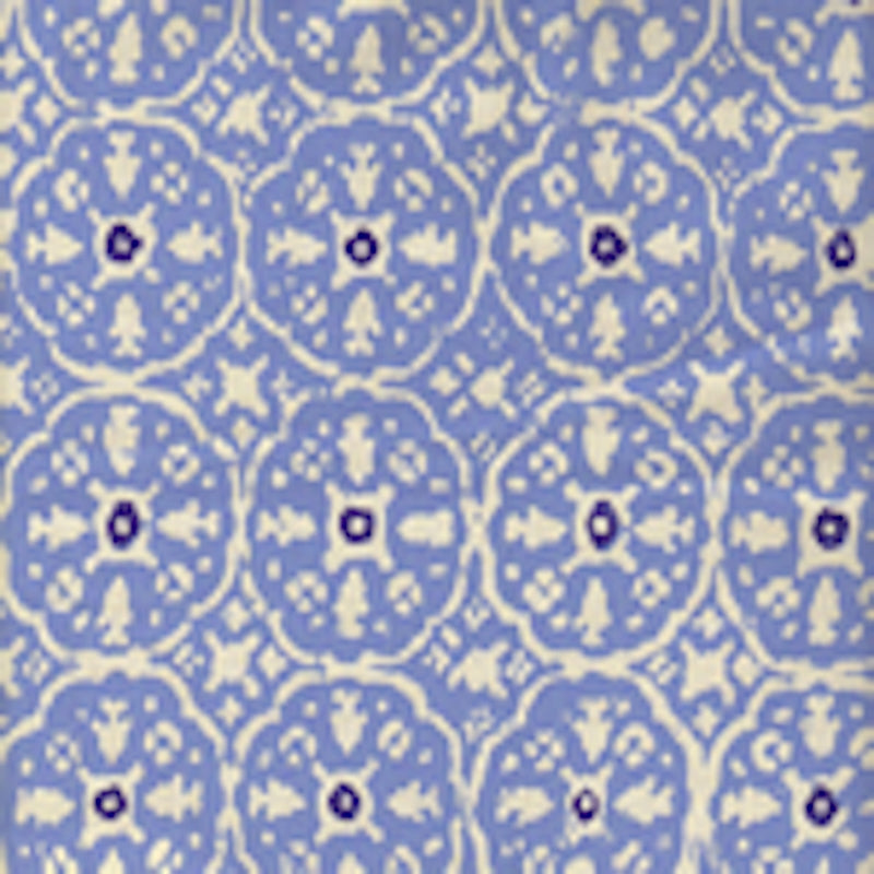 Find 149-41WP Nitik Ii French Blue Navy on Almost White by Quadrille Wallpaper