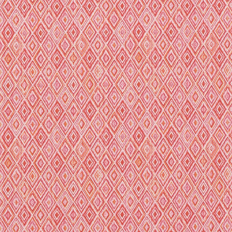 Purchase sample of 75922 Diamond Strie, Pink & Orange by Schumacher Fabric