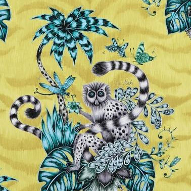 Buy F1112/02 Lemur Animal/Insect by Clarke And Clarke Fabric