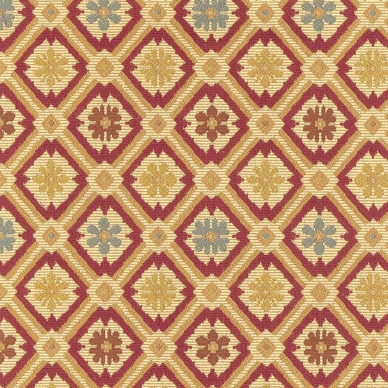 Order 62491 Savonnerie Tapestry Garnet by Schumacher Fabric