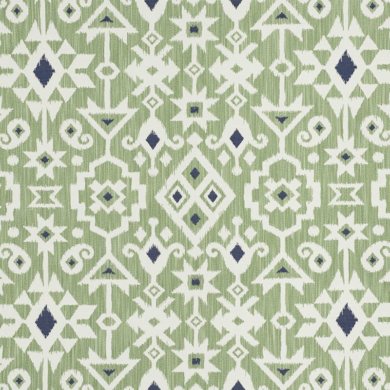 Order 76522 Crusoe Ikat Green by Schumacher Fabric