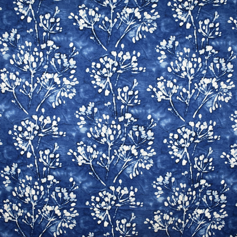 Order S2512 Indigo Blue Floral Greenhouse Fabric