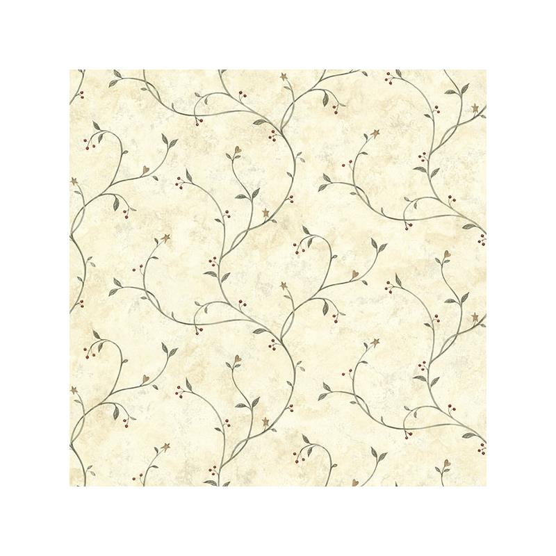 Sample 3123-09154 Homestead, Kurt Beige Tin Star Trail by Chesapeake Wallpaper