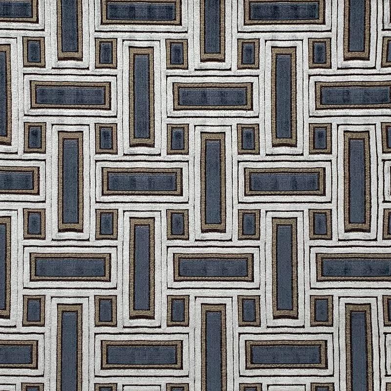Sample 8969 MOTTERN ADMIRAL, Blue, Gold, Light Blue by Magnolia Fabric