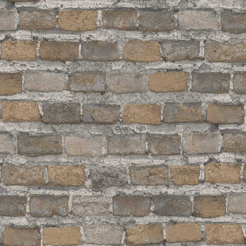 Search 4041-428056 Passport Lennox Neutral Brick Wallpaper Neutral by Advantage