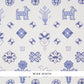 Search 5010870 Chuska Warp Print Blue Schumacher Wallpaper