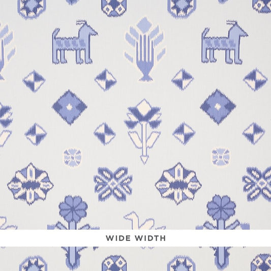 Search 5010870 Chuska Warp Print Blue Schumacher Wallpaper