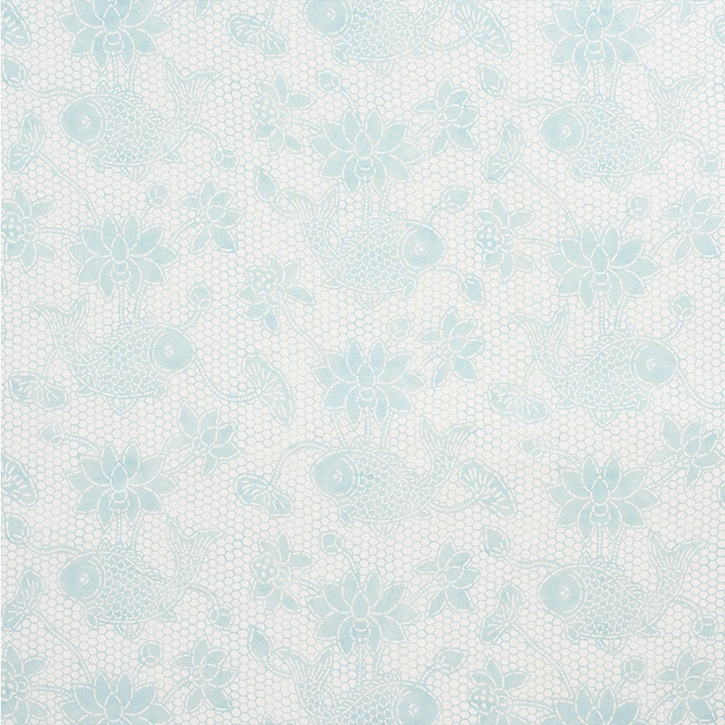 Purchase sample of 177791 Lotus Batik, Mineral by Schumacher Fabric