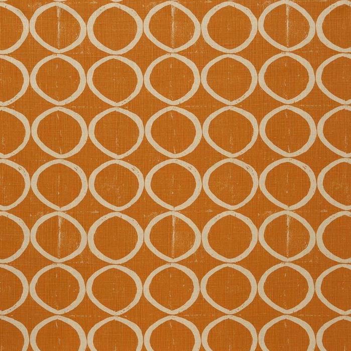 Buy BFC-3665.12 Circles Tangerine multipurpose lee jofa fabric Fabric