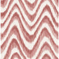 Sample 2901-25405 Perennial,  Bargello Red Faux Grasscloth Wave Wallpaper by A Street Prints
