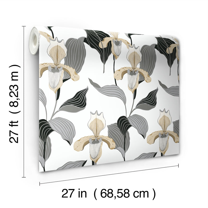 Sample NV5524 Modern Heritage 125th Anniversary, Lady Slipper by York Wallpaper