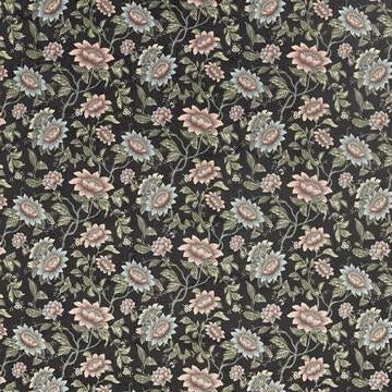 Shop F1590/02 Tonquin Noir Velvet Botanical and Floral by Clarke And Clarke Fabric