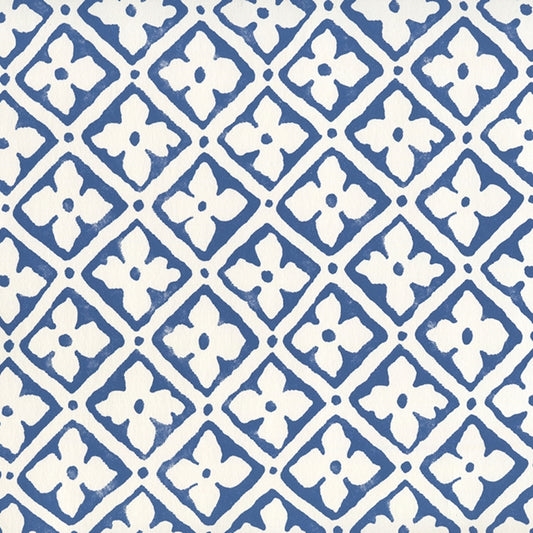 Order 306330W-09 Puccini New Navy on Almost White by Quadrille Wallpaper