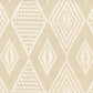 Sample AP855-BEIGE Safari, Beige on White by Quadrille Wallpaper
