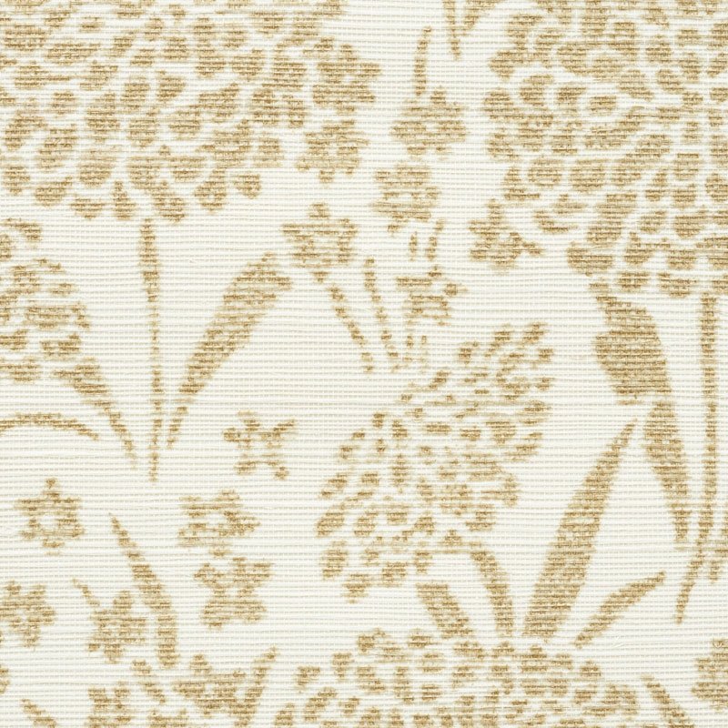 Find 5009782 Chrysanthemum Sisal Gold Schumacher Wallpaper