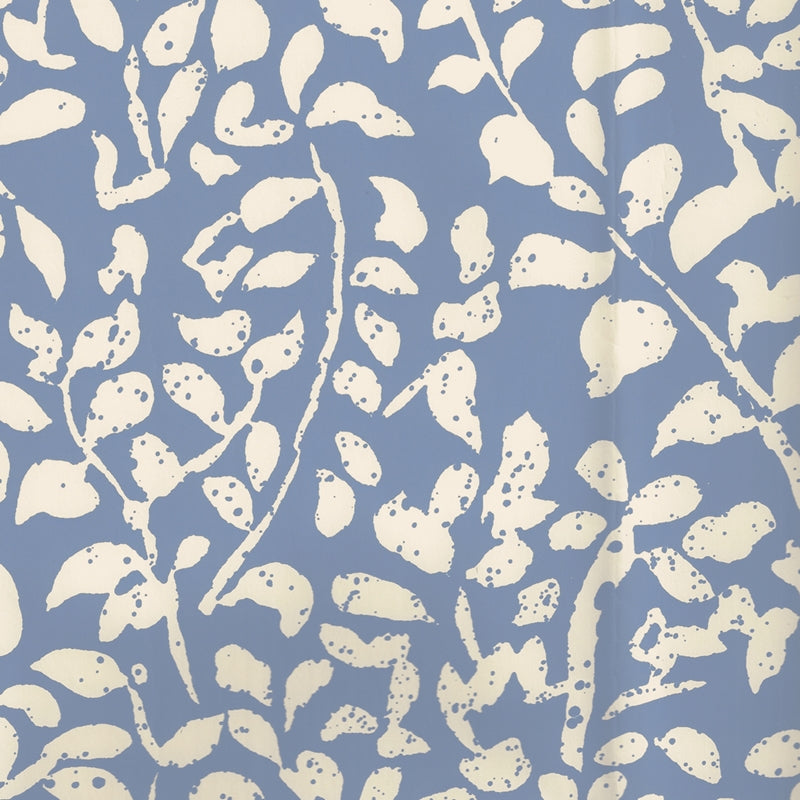 Looking 2035-04WP Arbre De Matisse Reverse French Blue on Off White by Quadrille Wallpaper