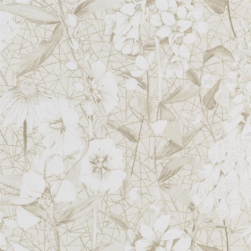 Sample PDG1050-06 Emilie Vanilla by Designer Guild Wallpaper