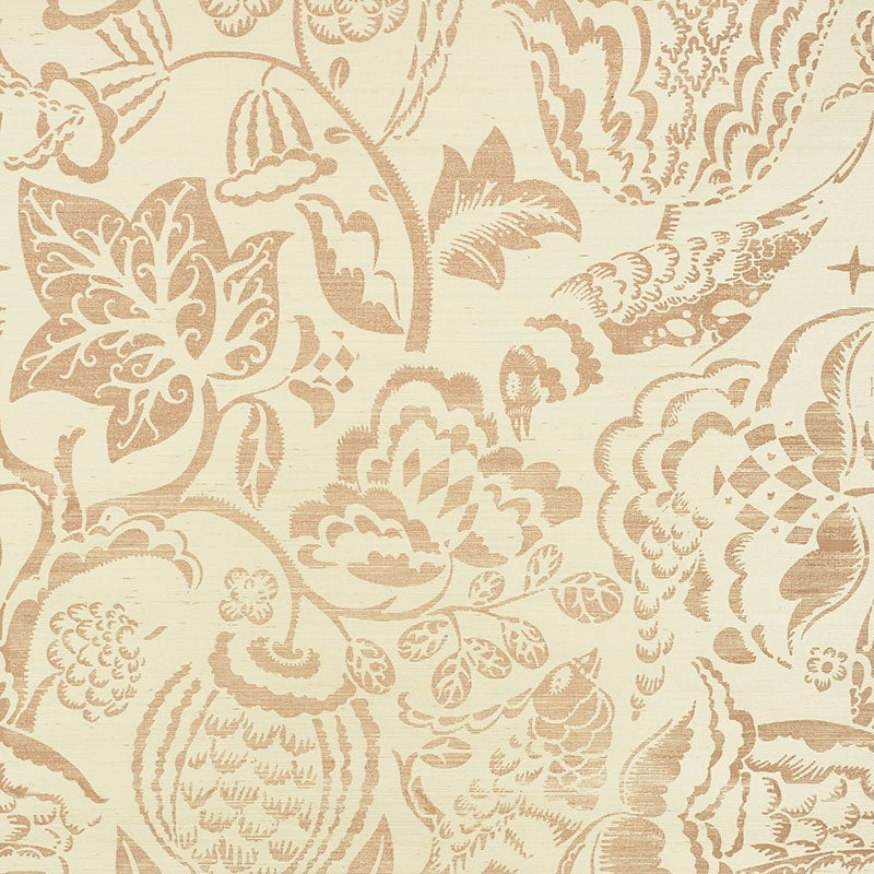 Select 5008260 Uccello Sisal Blush Schumacher Wallpaper