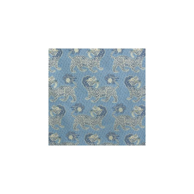 Save S3145 Porcelain Blue Animal/Skins Greenhouse Fabric