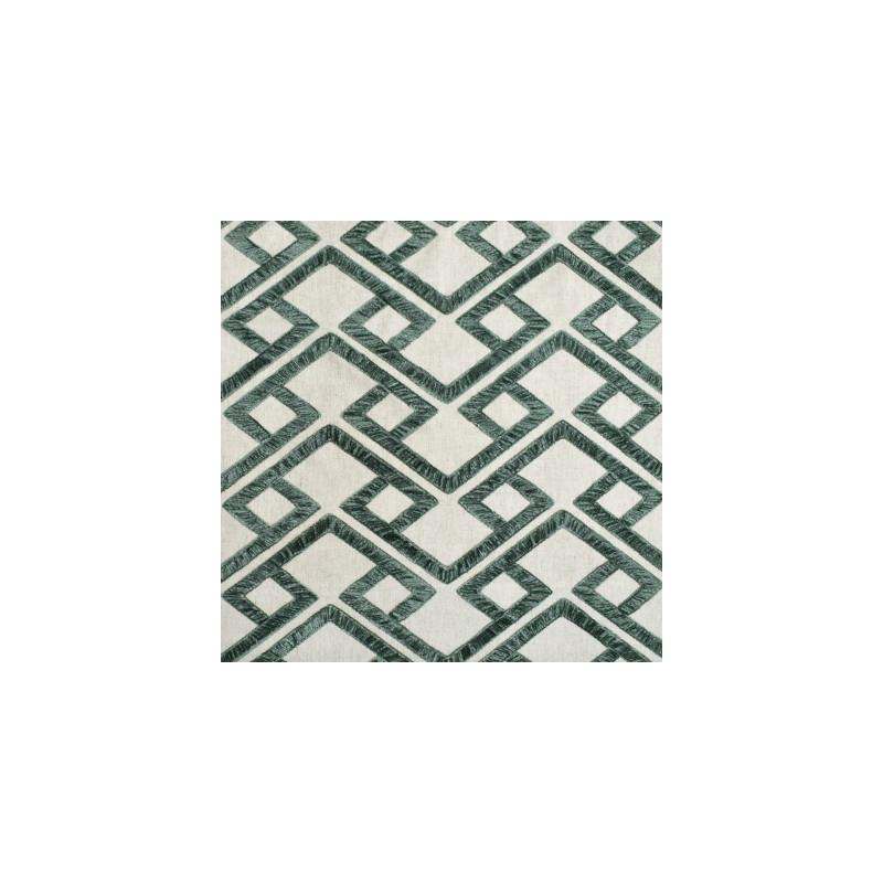 Looking S3948 Aloe Green Geometric Greenhouse Fabric