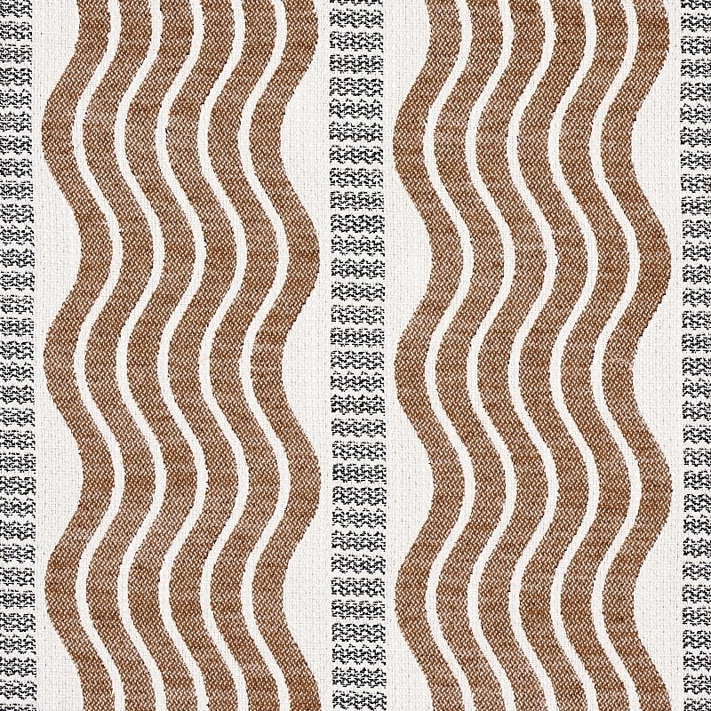 Select 79942 Sina Stripe Brown By Schumacher Fabric