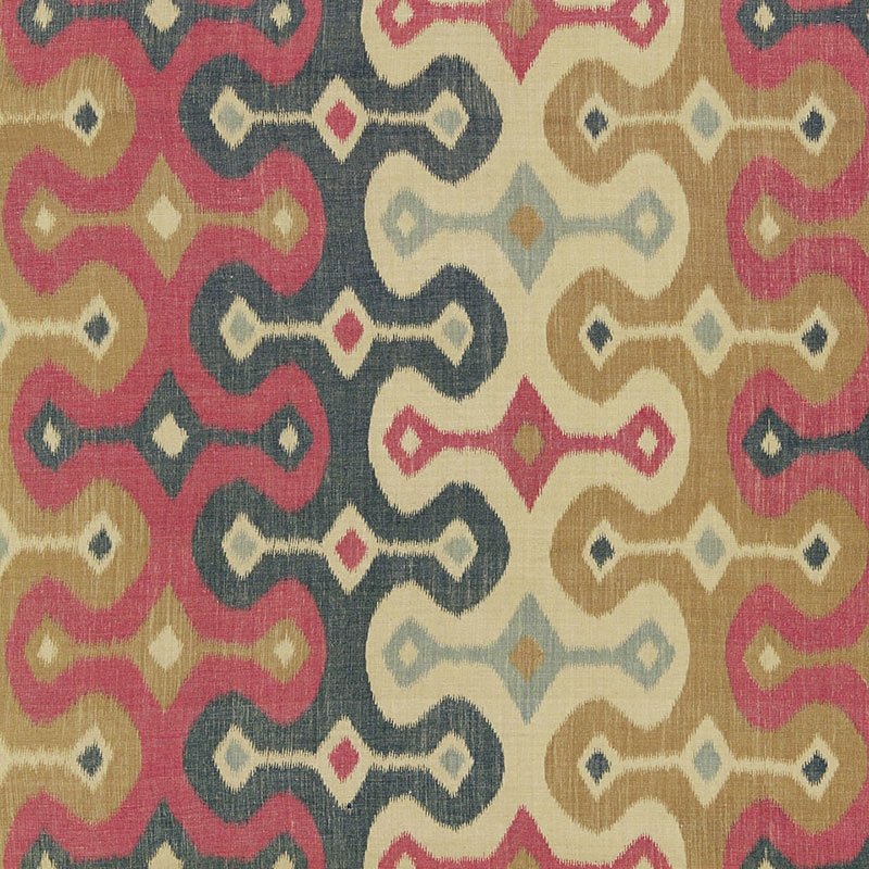 Purchase sample of 174831 Darya Ikat, Spice by Schumacher Fabric