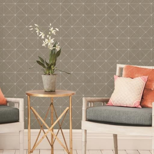 Looking Psw1071Rl Geometrics Geometric Neutral Peel And Stick Wallpaper