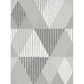 Sample MODPEAKS.11.0 Modpeaks Silver Grey Multipurpose Contemporary Fabric by Kravet Basics