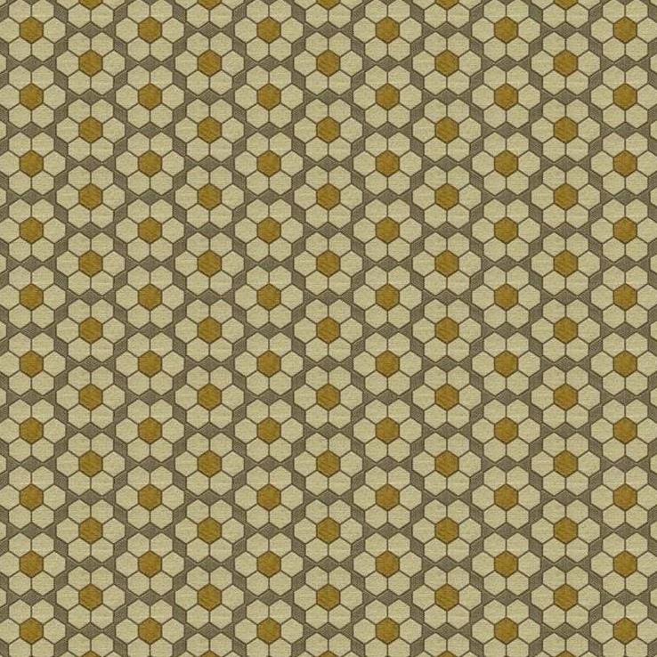 View 33943.640.0 Bursa Mosaic Lemon Drop Geometric Grey by Kravet Contract Fabric