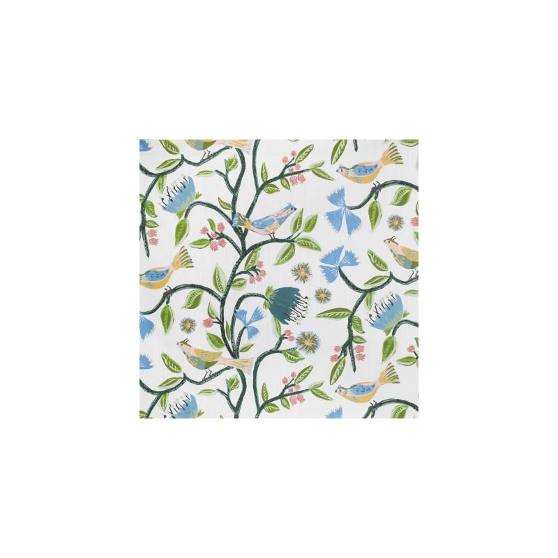 View S3955 Bali Green Floral Greenhouse Fabric