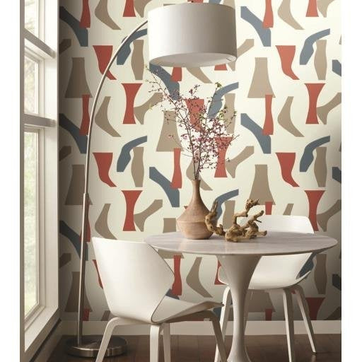 View Psw1058Rl Geometrics Geometric Multi Color Peel And Stick Wallpaper