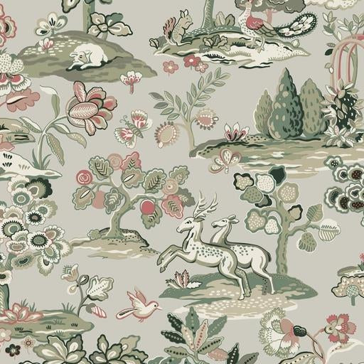 Looking TL1951 Handpainted Traditionals Kingswood Taupe York Wallpaper