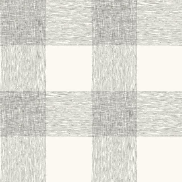 Select PSW1000RL Magnolia Home Vol. II Plaid Black Peel and Stick Wallpaper