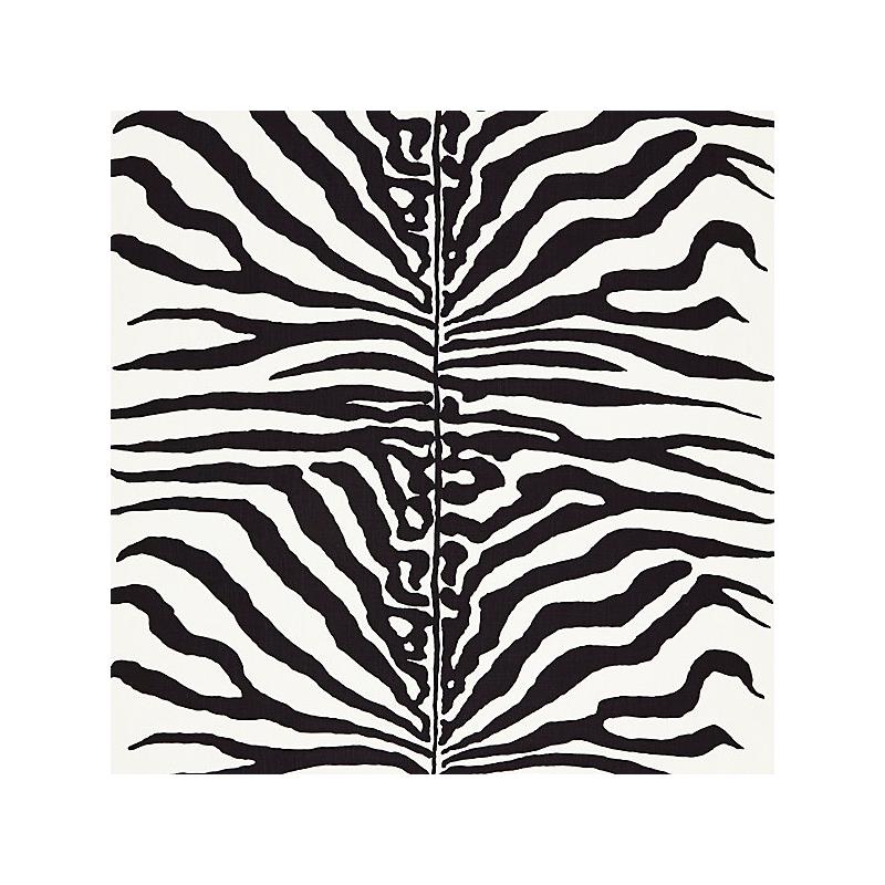 Sample 16366M-001 Zebra, Black - Scalamandre Fabric (SC 000116366M)
