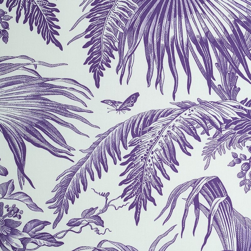 Buy 179512 Toile Tropique Purple Schumacher Fabric