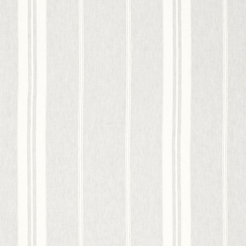 Purchase sample of 67861 Oasis Linen Stripe, Fog by Schumacher Fabric