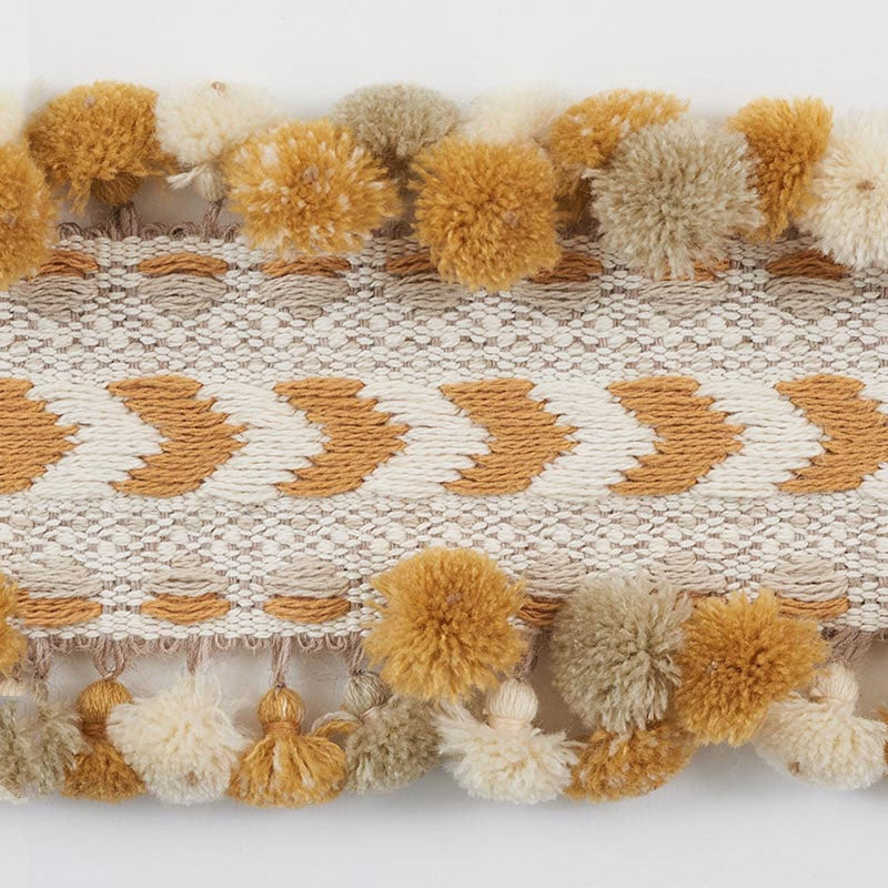 75651 | Maracana Pom, Ochre - Schumacher Fabric