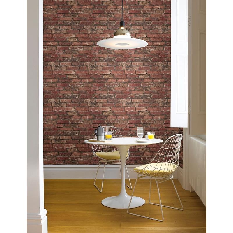 Order 2922-21258 Trilogy Debs Red Exposed Brick Red A-Street Prints Wallpaper