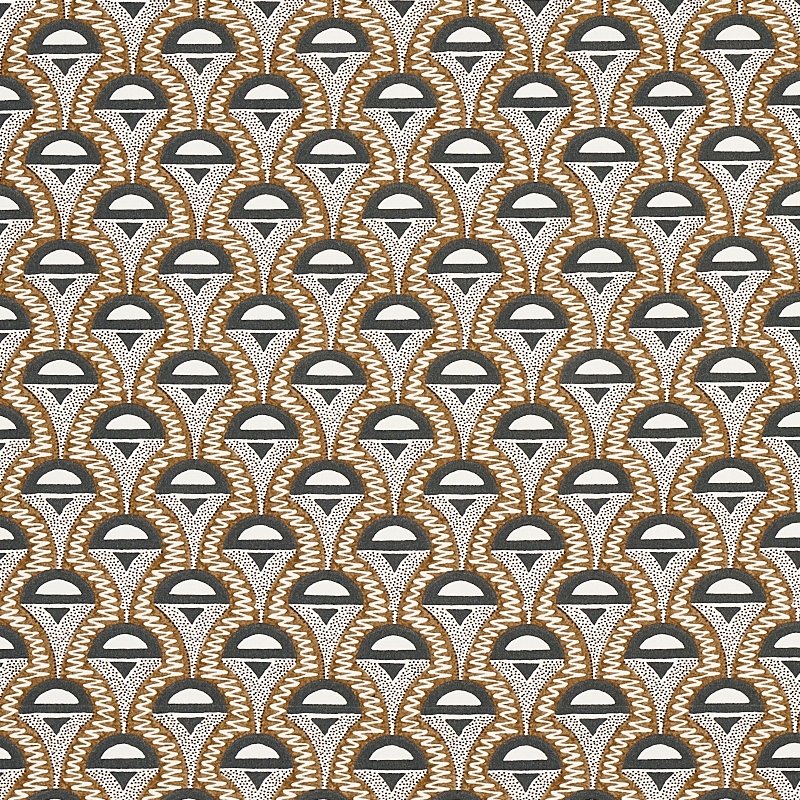 Select 179580 Abelino Camel and Black by Schumacher Fabric
