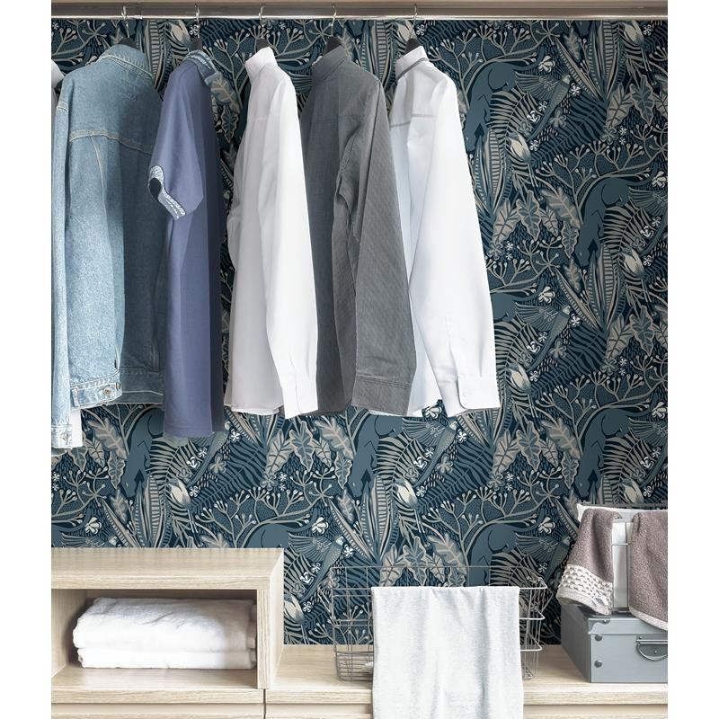 PLS4213 Pip &amp; Lo Blues Poise Peel &amp; Stick Wallpaper by NuWallpaper4