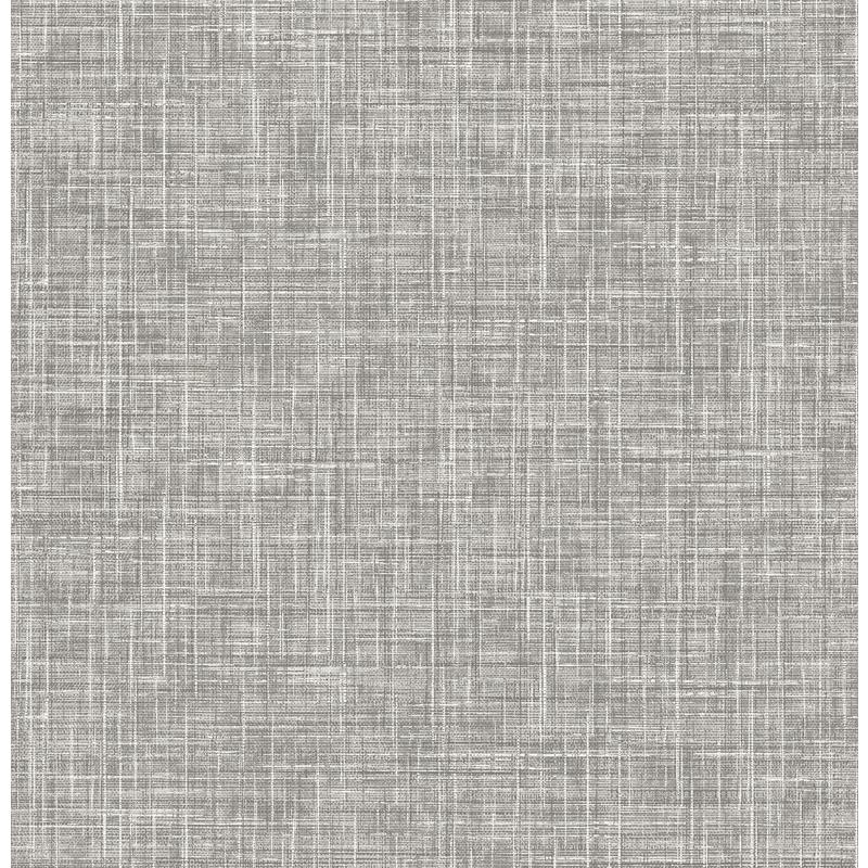 Sample 4081-26354 Happy, Emerson Grey Faux Linen by A-Street Prints Wallpaper