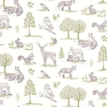 Order F0785/01 New Forest Animal/Insect by Clarke And Clarke Fabric