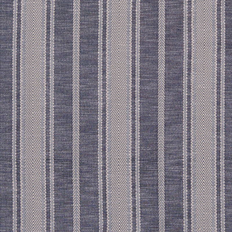 Purchase sample of 71911 Zina Stripe, Blue by Schumacher Fabric