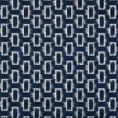 Select 8020116.50.0 Chambord Velvet Blue Geometric by Brunschwig & Fils Fabric