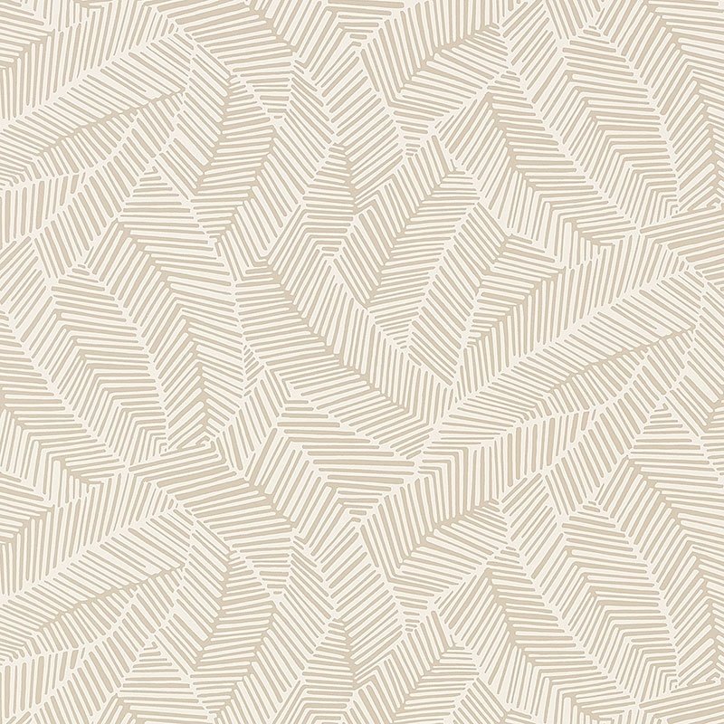 Purchase 5007530 Abstract Leaf Linen Schumacher Wallpaper